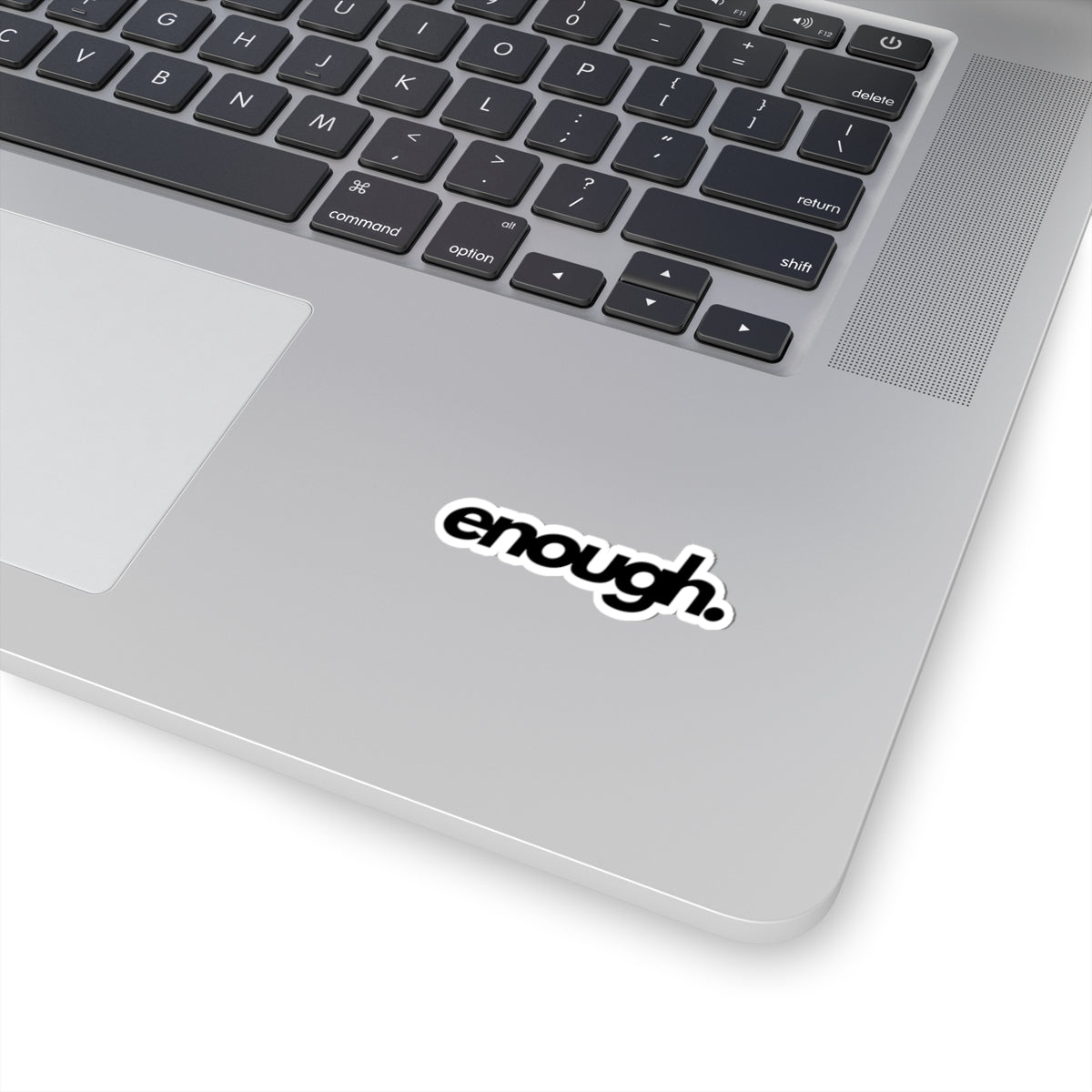enough. Logo Sticker